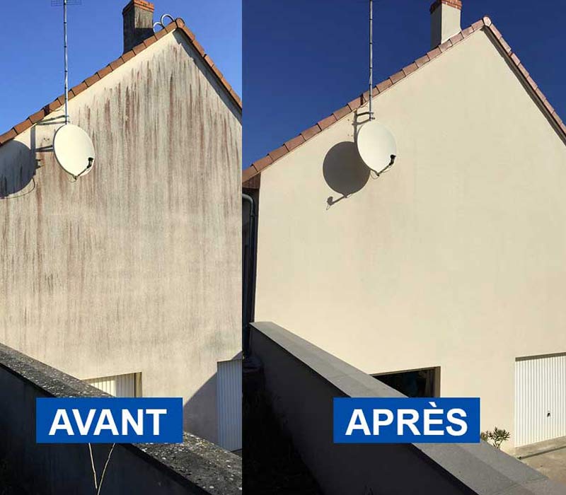 Nettoyage et peinture façade - Patrick toiture 41: artisan peintre dans le Loir-et-Cher (41). Nettoyage, démoussage, traitement anti-mousse, ravalement peinture façade imperméabilisation hydrofuge façade . Patrick toiture 41 intervient sur BLOIS, LAMOTTE-BEUVRON et dans tout le LOIR-ET-CHER (41)